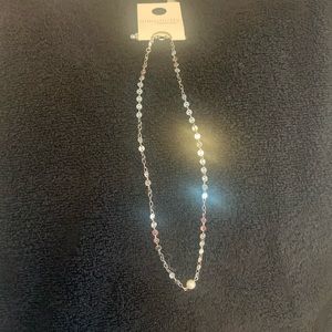 Simplicity Southern Living silver tone plated necklace with fresh water pearl